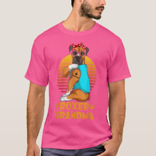 Camiseta Vintage Bandana Boer Abuela Retro Perro Lover 