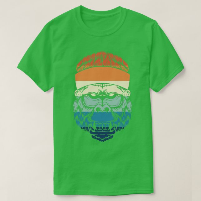 Camiseta Vintage Bandana Gorilla (Diseño del anverso)