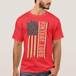 Camiseta Vintage Bandera Americana 2009 Regalos de 13 años