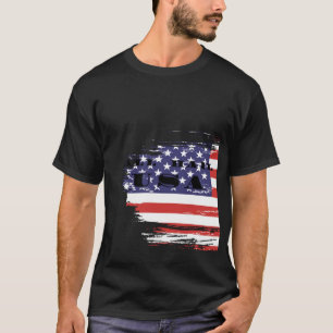 Camiseta Vintage Bandera Americana Patriótica USA