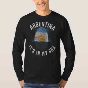 Camiseta Vintage Bandera Argentina Es En Mi Adn Argentini
