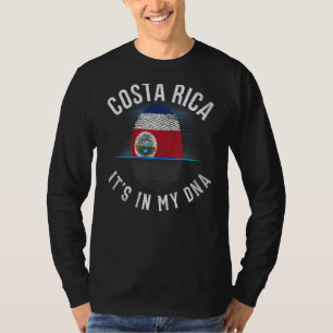 Camiseta Vintage Bandera De Costa Rica Es En Mi Adn Costa R