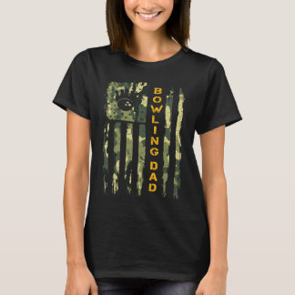 Camiseta Vintage bandera de EE.UU. de camo Orgulloso Bowler