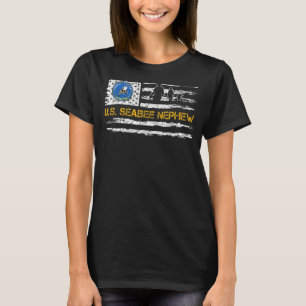 Camiseta Vintage Bandera De Ee.Uu. Orgullosa Sobrino Vetera