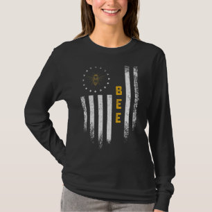 Camiseta Vintage Bandera De Eeuu Apicultores De Abeja Abeja