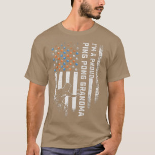 Camiseta Vintage bandera de EEUU Soy una Orgullosa Ping Pon