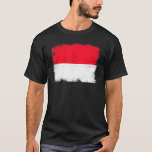 Camiseta Vintage Bandera de Mónaco Día de la Independencia