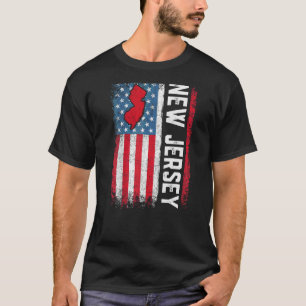 Camiseta Vintage Bandera De New Jersey Estado USA