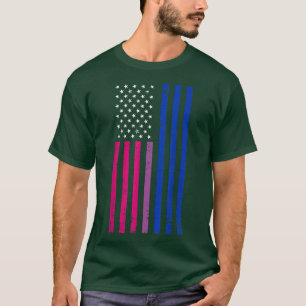 Camiseta VINTAGE Bandera del Orgullo Biseual, bandera de EE