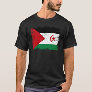 Camiseta Vintage bandera del Sahara Occidental Independenci