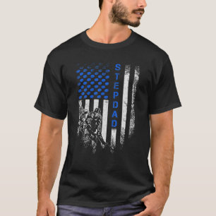 Camiseta Vintage bandera estadounidense orgullosa de hockey