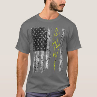 Camiseta Vintage Bandera Estadounidense Sparky Electrician