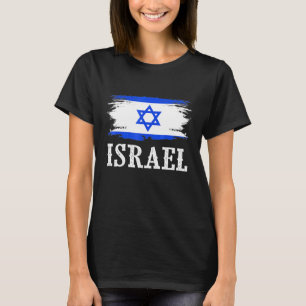 Camiseta Vintage bandera israelí que amo a Israel