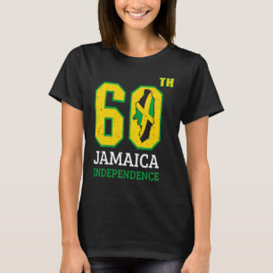 Camiseta Vintage Bandera Jamaiquina Orgullo Jamaica 60° Ind
