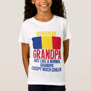 Camiseta Vintage bandera rumana del abuelo rumano en Rumani