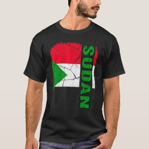 Camiseta Vintage Bandera Sudanesa Raíces del Orgullo de Sud