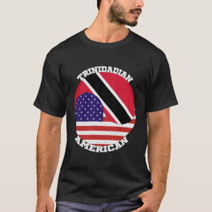 Camiseta Vintage Bandera Trinitense Estadounidense Trinidad