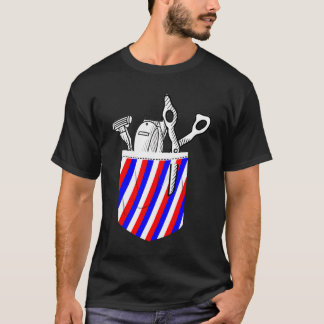 Camiseta Vintage Barber Hairstylist Fake Pocber Barber