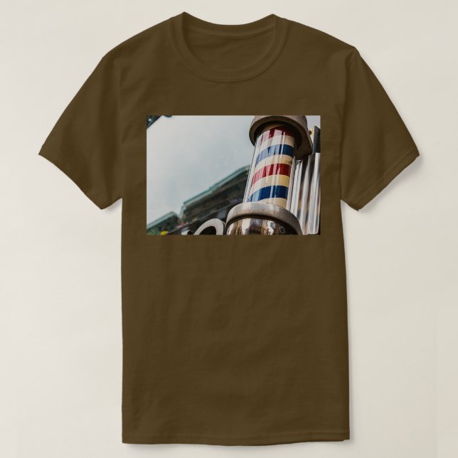 Camiseta Vintage Barber Pole Classic TShirt (Diseño del anverso)