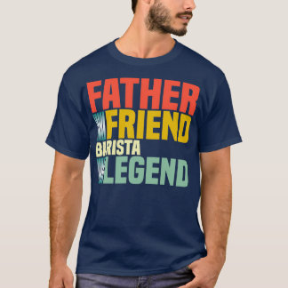 Camiseta Vintage Barista Fathers Day Barista