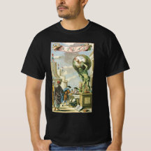 Vintage barroco era Atlas portada del mundo