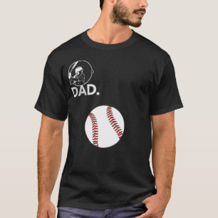 Camiseta Vintage Baseball Dad con gran puntada roj