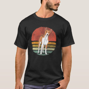 Camiseta Vintage Basenji Dog Retro Basenji Hombres