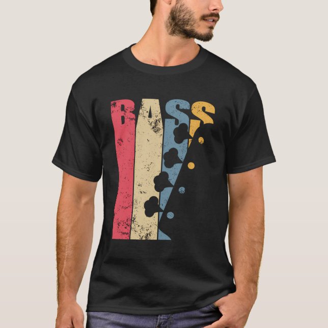 Camiseta Vintage Bass Guitar (Anverso)