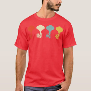 Camiseta Vintage Bass Guitar Player Battend Retro Regalo