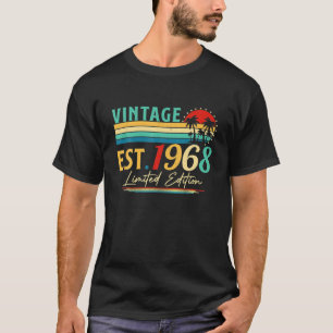 Camiseta Vintage Bday de 54 años 1968 Edición limitada 54