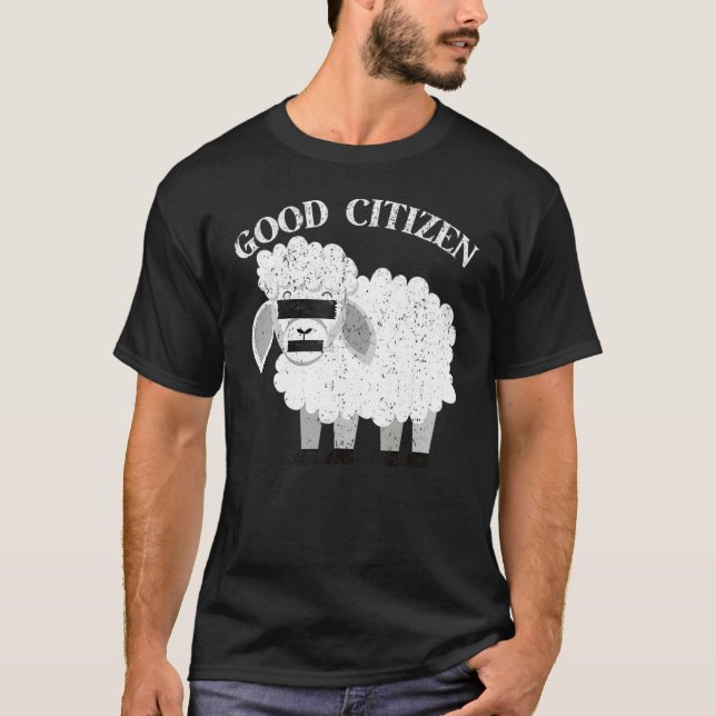 Camiseta Vintage Be A Good Citizen Sheep (Anverso)