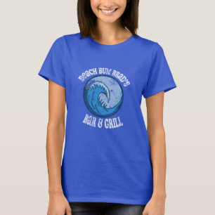 Camiseta Vintage Beach Bum Brad Bar y Parrilla