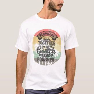 Camiseta Vintage Beach Memories Quote Graphic Design