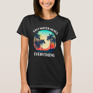 Camiseta Vintage Beach Vacation Verano Saltwater