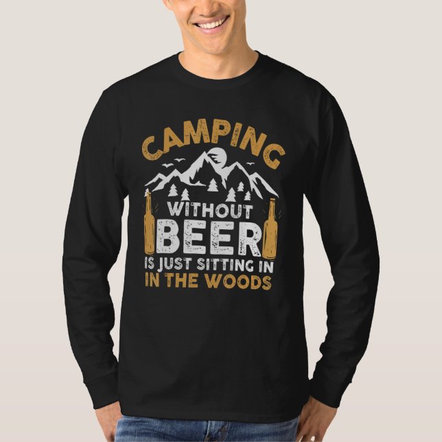 Camiseta Vintage Beer Lover Camping (Anverso)