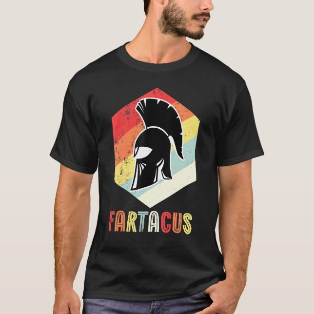 Camiseta Vintage Behold Fartacus Fart Gods Roman (Anverso)