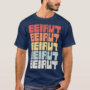 Camiseta Vintage BEIRUT Líbano Textos