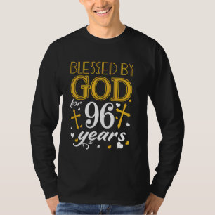 Camiseta Vintage bendecido por Dios durante 96 años Feliz 9