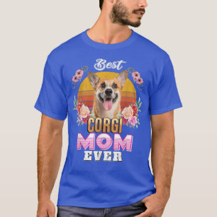 Camiseta Vintage Best Corgi Mom Ever Mothers Day For Dog Mo
