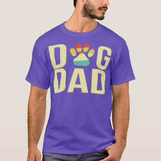 Camiseta Vintage Best Dog Dad Ever Paw