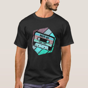 Camiseta Vintage Best of June 1989 Cassette Retro Birthday