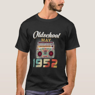 Camiseta Vintage Best Of May 1952 Cas De Cumpleaños De 68 A