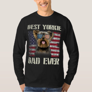 Camiseta Vintage Best Yorkie Dad Nos Bandera Por El Propiet