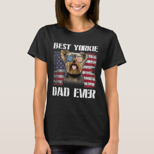 Camiseta Vintage Best Yorkie Dad Nos Bandera Por El Propiet