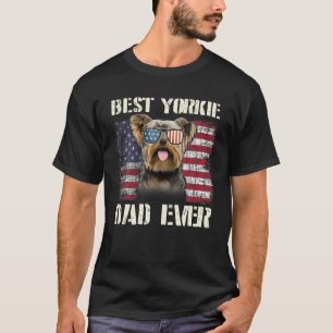Camiseta Vintage Best Yorkie Dad Nos Bandera Por El Propiet