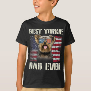 Camiseta Vintage Best Yorkie Dad Nos Bandera Por El Propiet