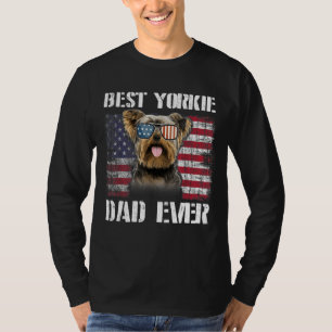 Camiseta Vintage Best Yorkie Dad Nos Bandera Por El Propiet