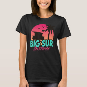 Camiseta Vintage Big Sur California Beach Palm Trees Ca Ret