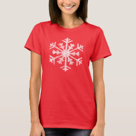 Camiseta Vintage Big White Snowflake Navidades