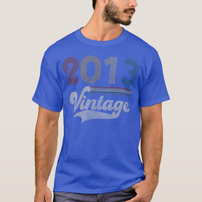 Camiseta Vintage Birthday 2013 boy (Anverso)